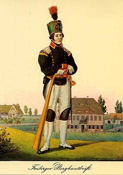 Freiberger Berghautboist nach G. E. Rost 1831