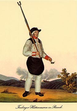 Freiberger Hüttenmann in Parade nach G. E. Rost 1831
