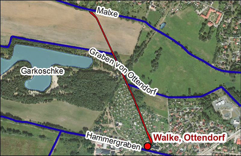 Verlauf des Öhlmühlgrabens, Quelle: diese Webseite
